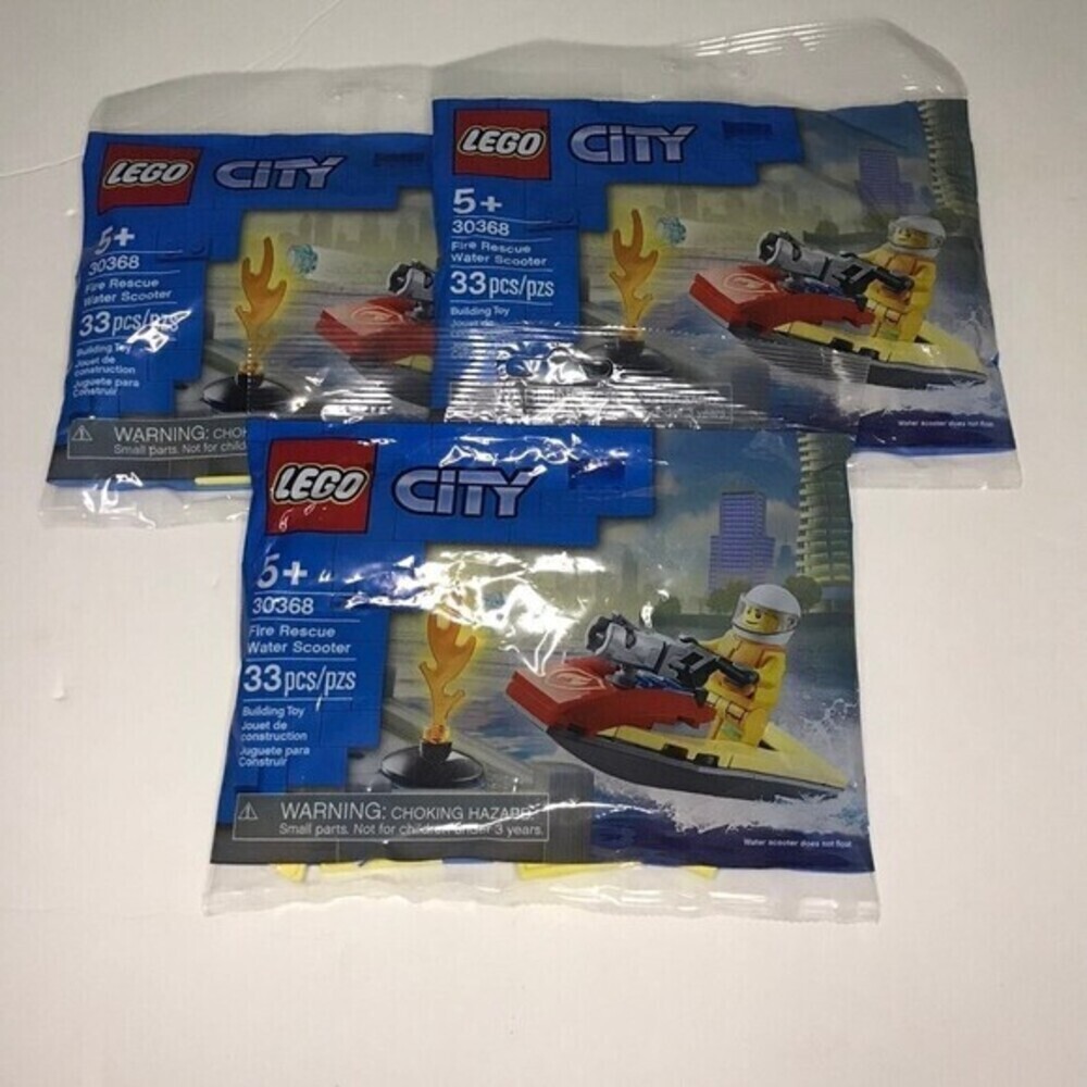 3 Packs Lego City Fire Rescue Water Scooter.